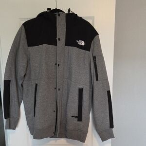 The North Face Men's Highrail Fleece Jacket - TNF XL Grey Heather/TNF Black